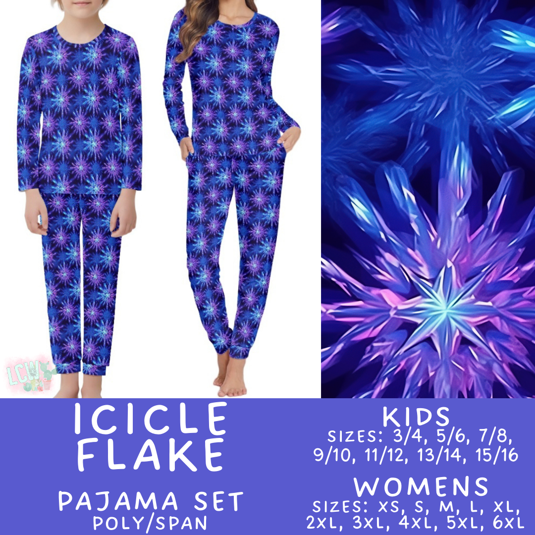 Preorder Custom Family PJ Sets - Icicle Flake - Closes 6 Oct - ETA late Dec 2025