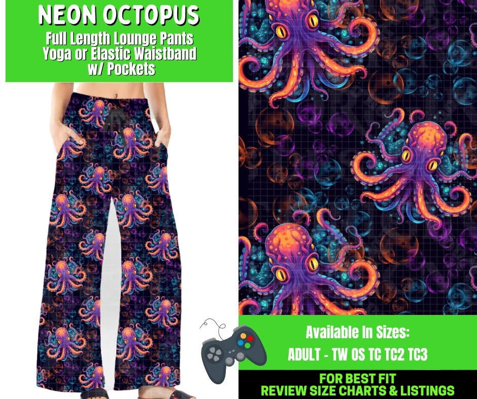 Preorder Custom OS Full Loungers - Neon Octopus - Closes 25 Feb - ETA early Jun 2026
