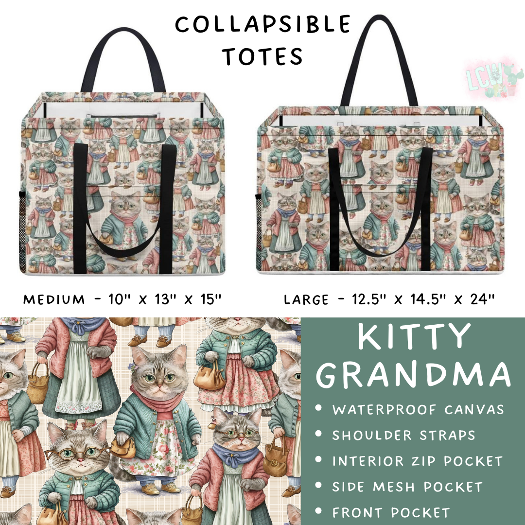 Preorder Custom Design Collapsible Totes - Closes 20 Nov - ETA early Feb 2025