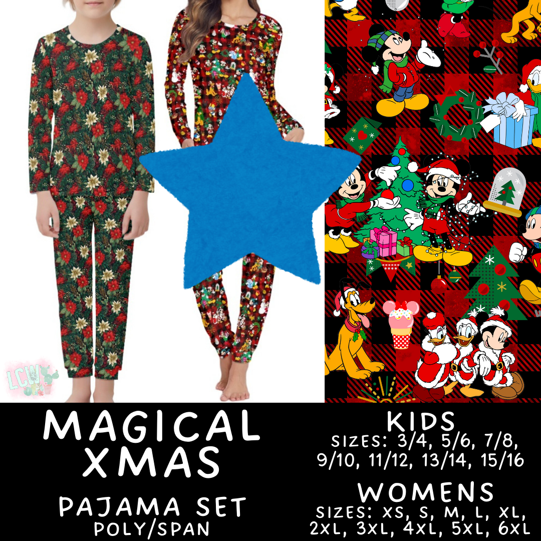Preorder Custom Christmas Family PJ Sets - Magical Xmas - Closes 12 Sep - ETA late Nov 2025