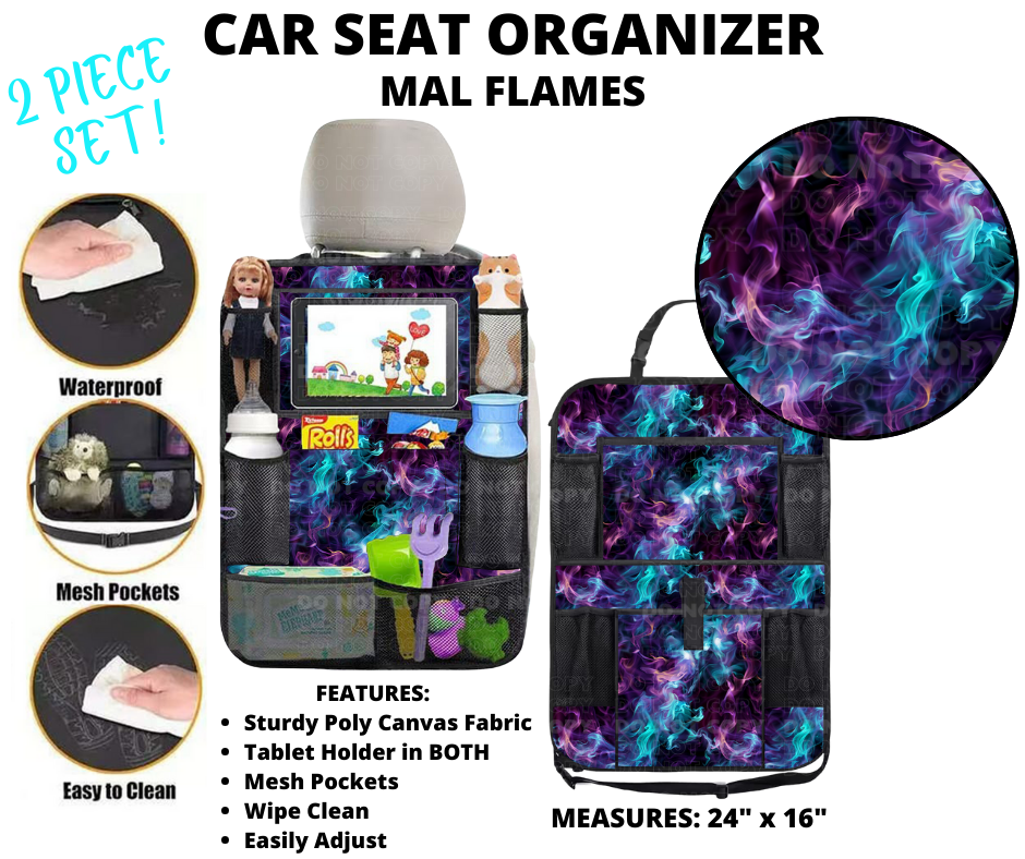 Preorder Custom 2-Piece Car Seat Organisers - Closes 2 Jan - ETA mid Apr 2025