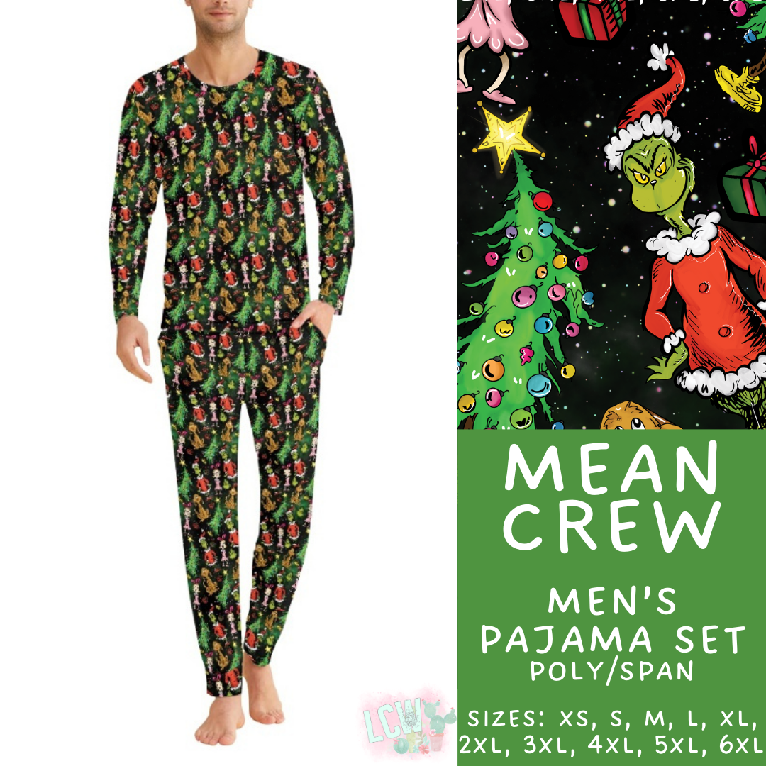 Preorder Custom Christmas Family PJ Sets - Mean Crew - Closes 12 Sep - ETA late Nov 2025