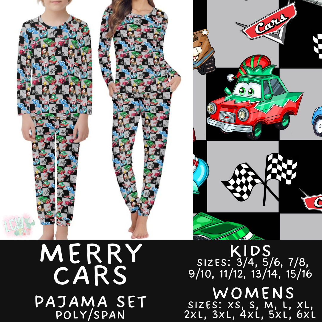 Preorder Custom Christmas Family PJ Sets - Merry Cars - Closes 12 Sep - ETA late Nov 2025