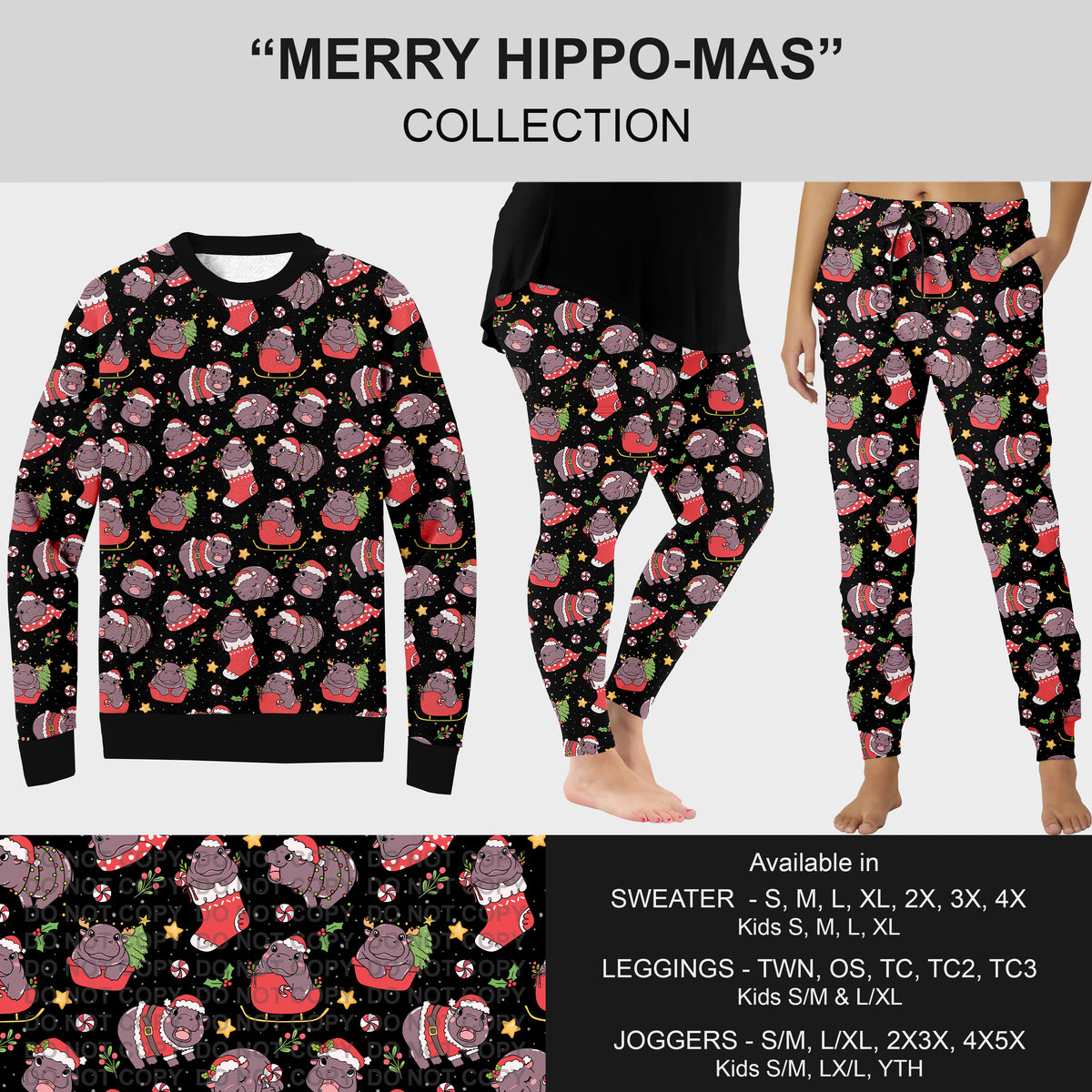 PREORDER Custom Styles - Merry Hippo-mas - Closes 7 Oct - ETA early Jan 2026