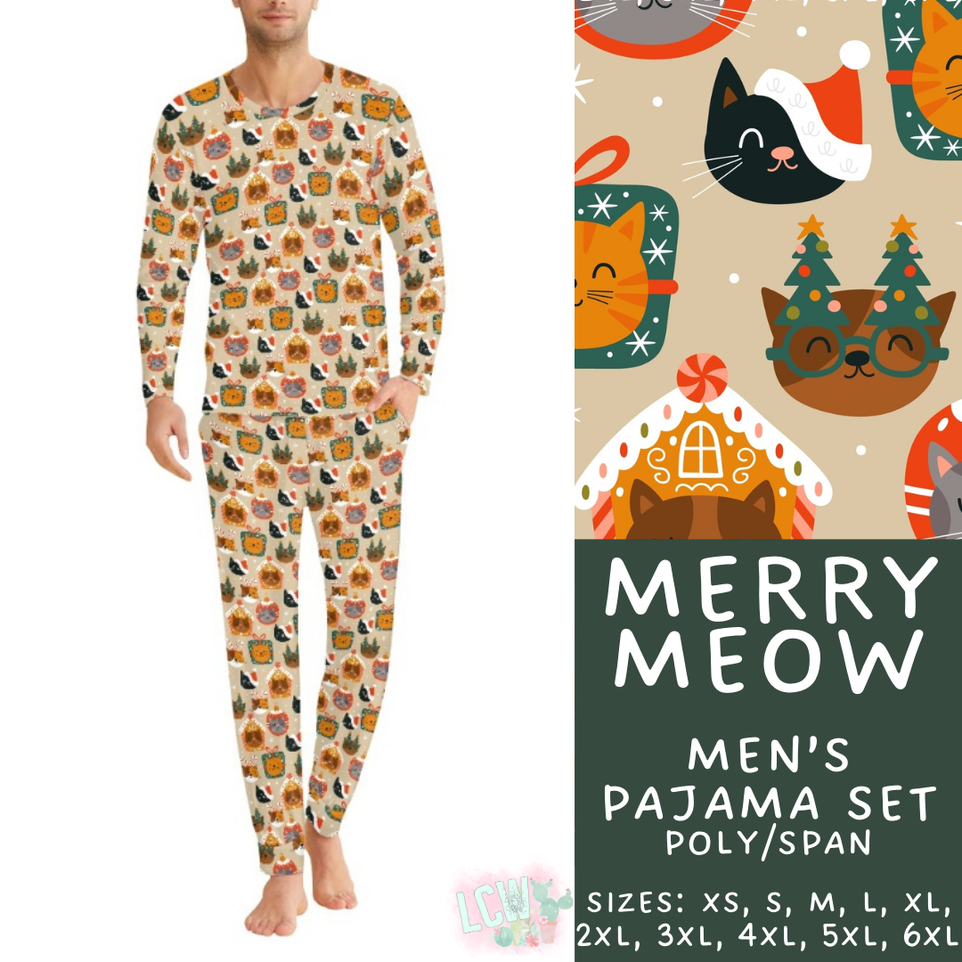 Preorder Custom Christmas Family PJ Sets - Merry Meow - Closes 12 Sep - ETA late Nov 2025