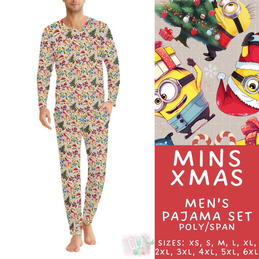 Preorder Custom Christmas Family PJ Sets - Mins Xmas - Closes 12 Sep - ETA late Nov 2025