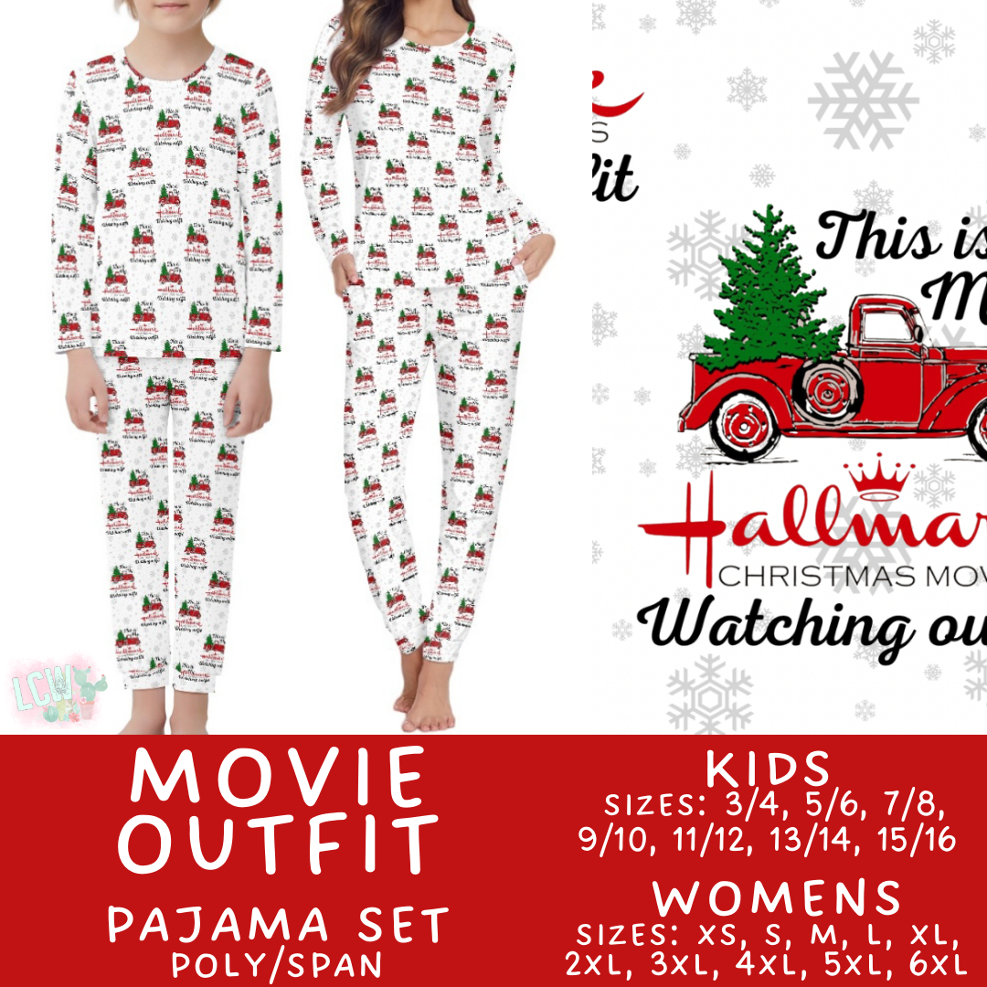 Preorder Custom Christmas Family PJ Sets - Movie Outfit - Closes 12 Sep - ETA late Nov 2025
