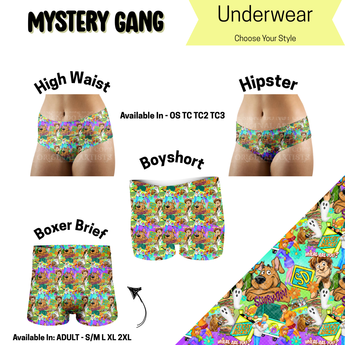 Preorder Custom HIPSTER Panties - Size TC2 - Closes 14 May - ETA early Sep 2025