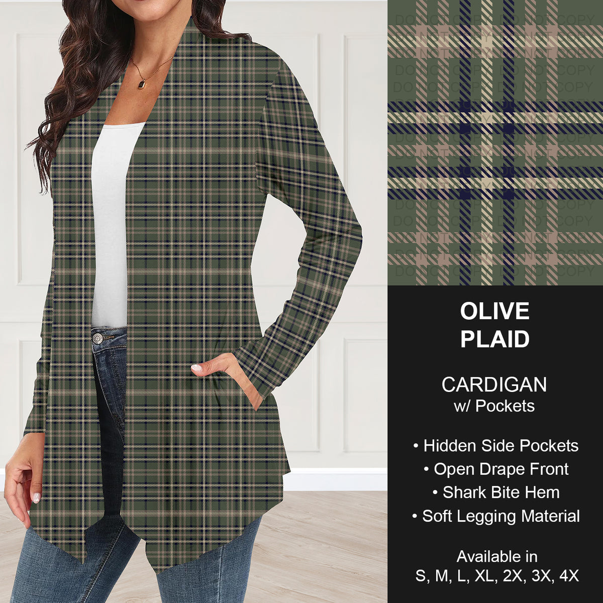 Preorder Custom Lucky Styles - Olive Plaid - Closes 30 Dec - ETA early Apr 2026