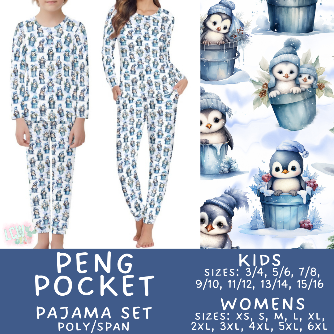 Preorder Custom Family PJ Sets - Peng Pocket - Closes 6 Oct - ETA late Dec 2025