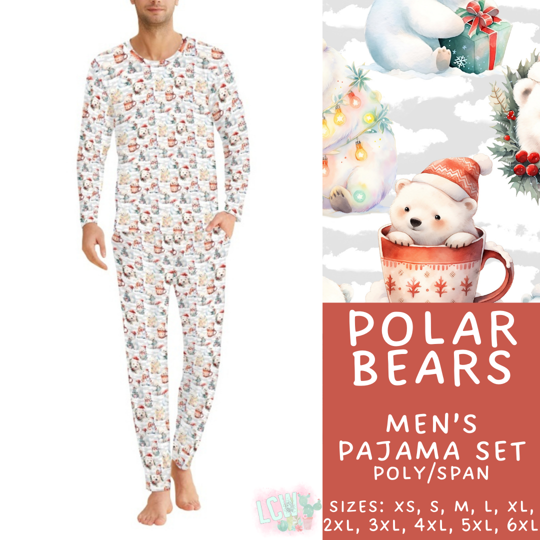 Preorder Custom Family PJ Sets - Polar Bears - Closes 6 Oct - ETA late Dec 2025