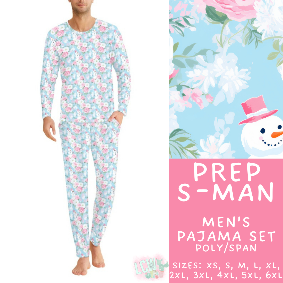 Preorder Custom Family PJ Sets - Prep Snowman - Closes 6 Oct - ETA late Dec 2025