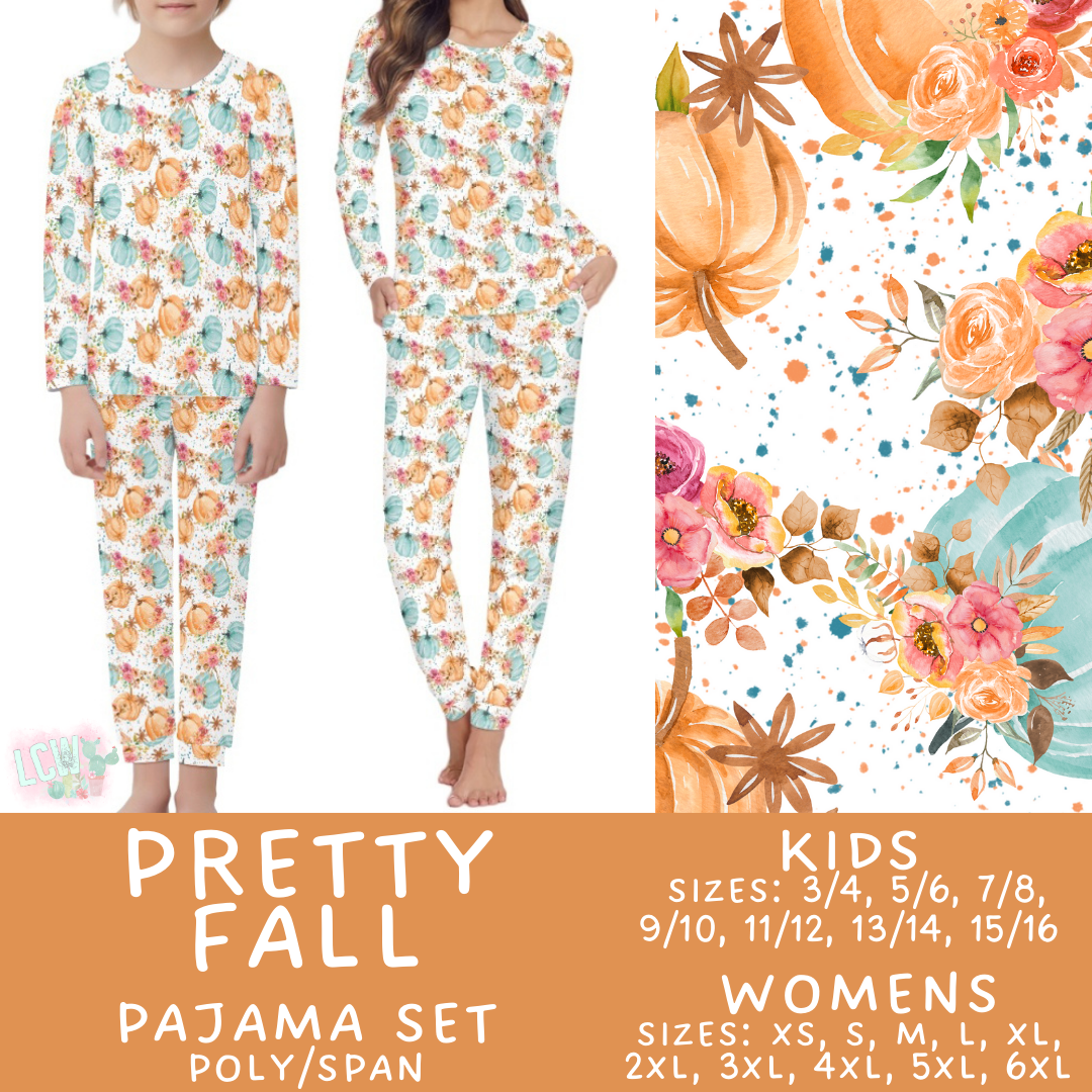 Preorder Custom Family PJ Sets - Pretty Fall - Closes 3 Sep - ETA late Nov 2025