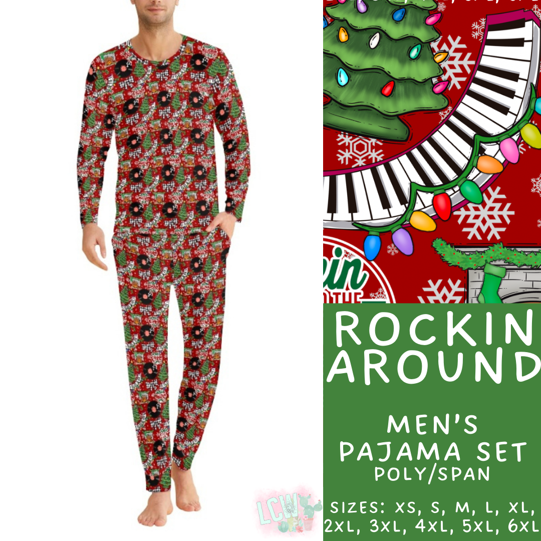 Preorder Custom Christmas Family PJ Sets - Rockin Around - Closes 12 Sep - ETA late Nov 2025