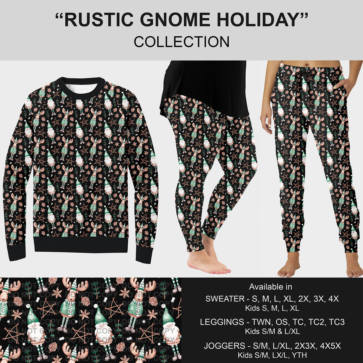 PREORDER Custom Styles - Rustic Gnome Holiday - Closes 7 Oct - ETA early Jan 2026