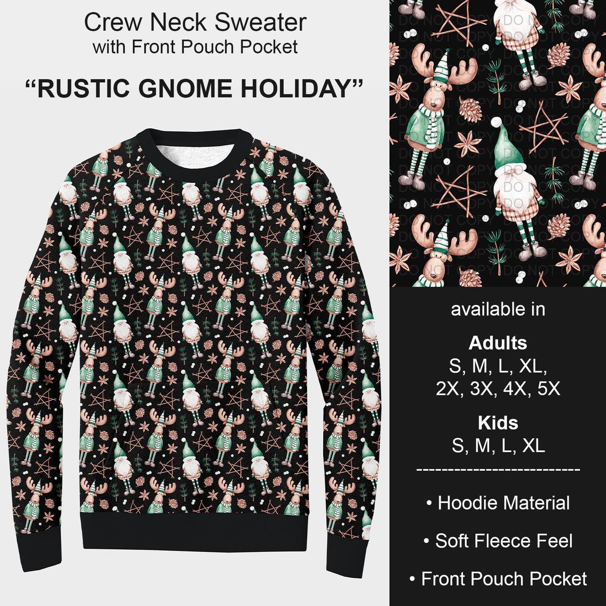 PREORDER Custom Styles - Rustic Gnome Holiday - Closes 7 Oct - ETA early Jan 2026