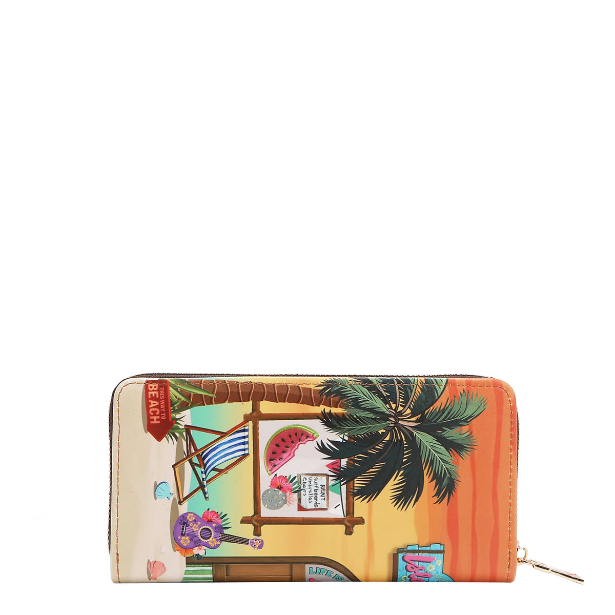 NICOLE LEE USA SUN AND SAND 3 PIECE SET (Handbag, Crossbody, Wallet)