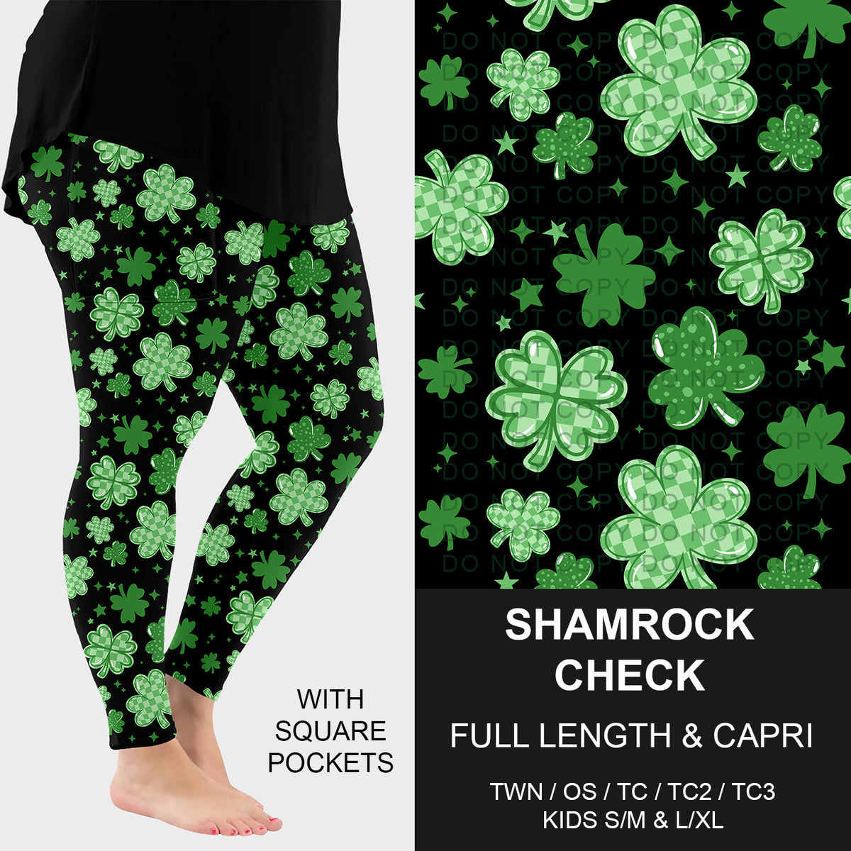 Preorder Custom Lucky Styles - Shamrock Check - Closes 30 Dec - ETA early Apr 2026