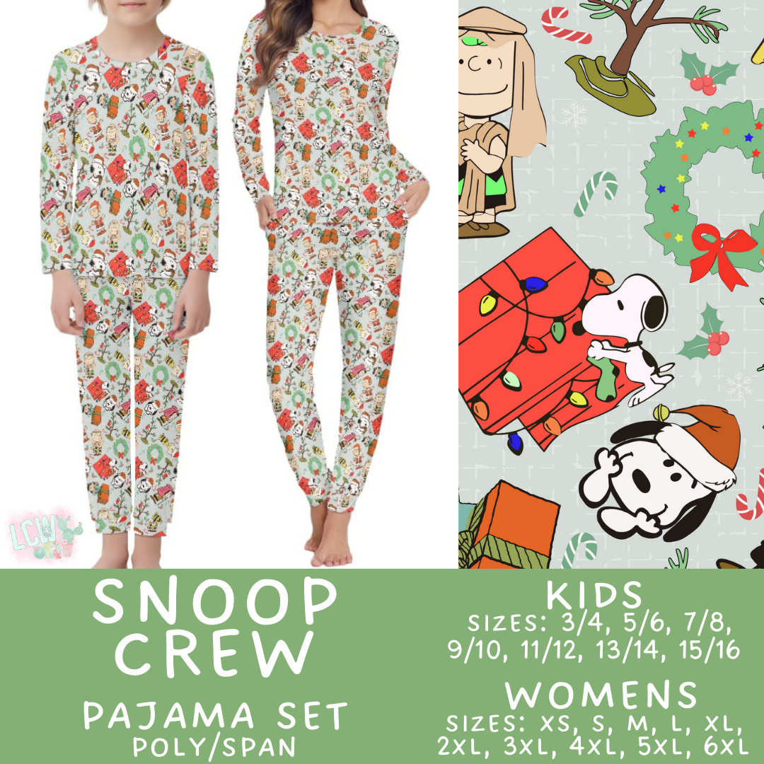 Preorder Custom Christmas Family PJ Sets - Snoop Crew - Closes 12 Sep - ETA late Nov 2025