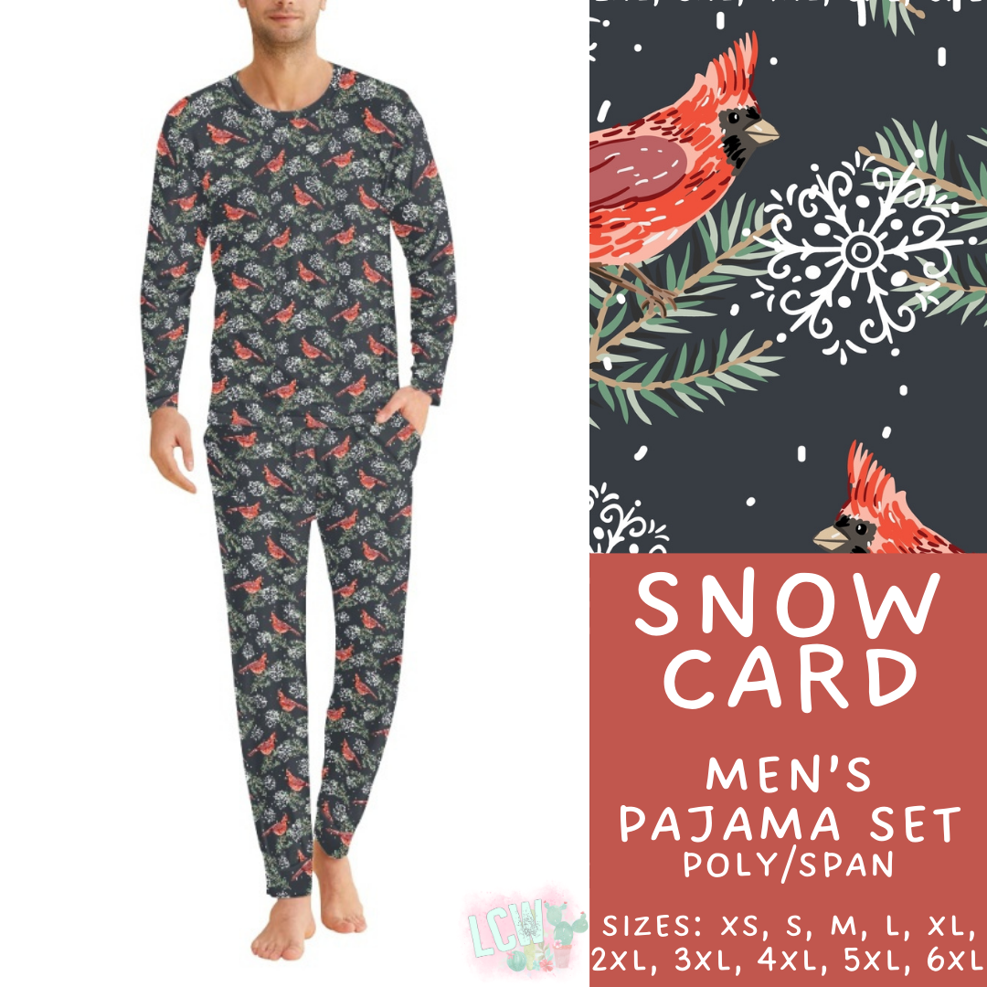 Preorder Custom Christmas Family PJ Sets - Snow Card - Closes 12 Sep - ETA late Nov 2025