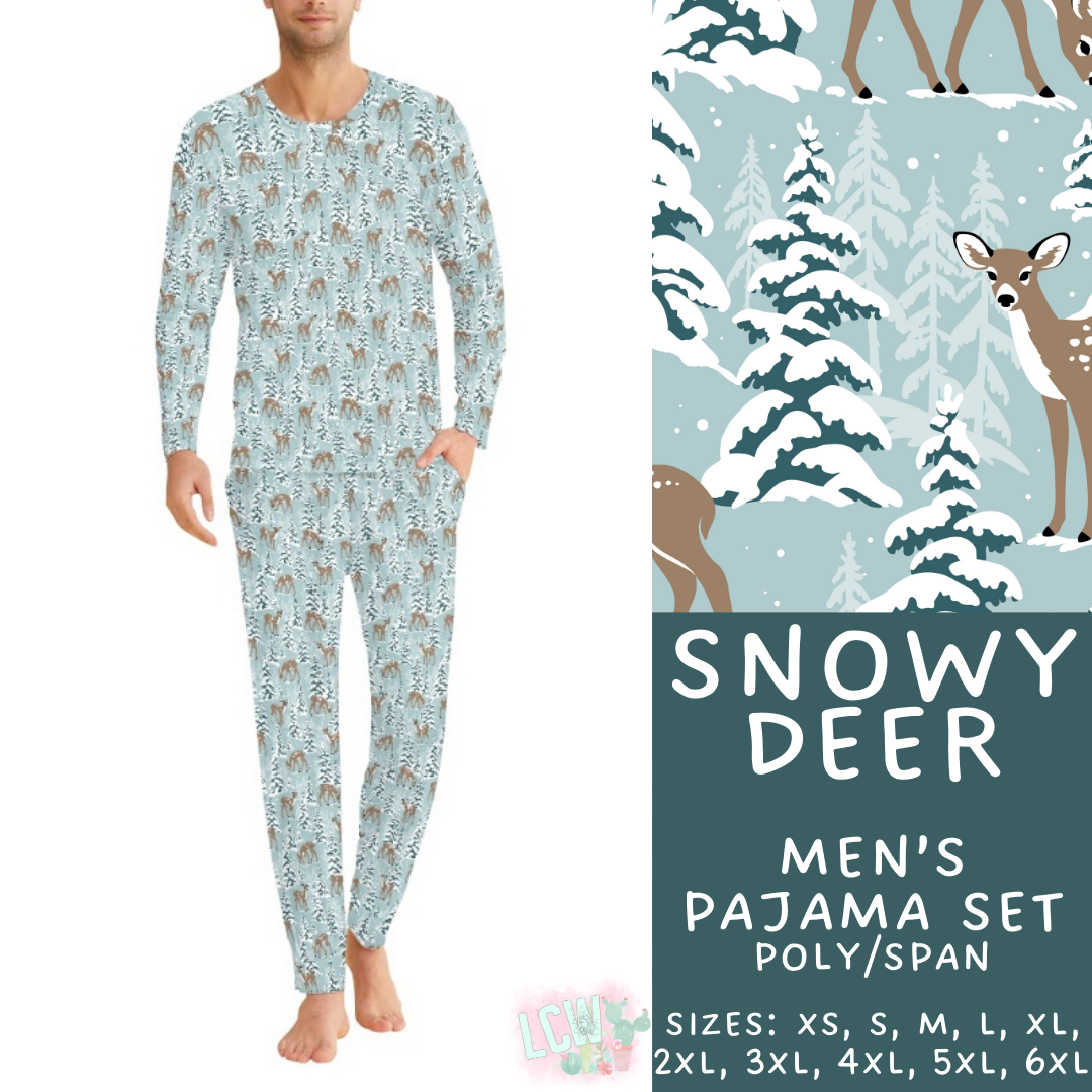 Preorder Custom Family PJ Sets - Snowy Deer - Closes 6 Oct - ETA late Dec 2025