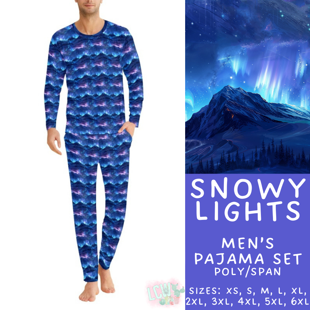 Preorder Custom Family PJ Sets - Snowy Lights - Closes 6 Oct - ETA late Dec 2025