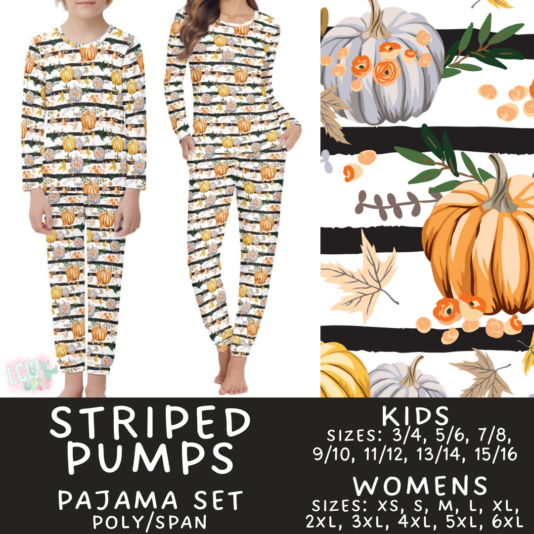 Preorder Custom Family PJ Sets - Striped Pumps - Closes 3 Sep - ETA late Nov 2025