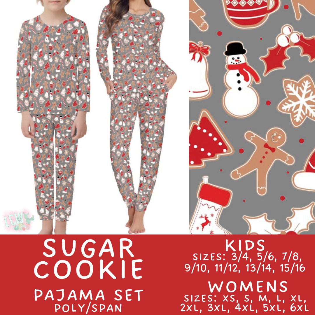Preorder Custom Christmas Family PJ Sets - Sugar Cookie - Closes 12 Sep - ETA late Nov 2025