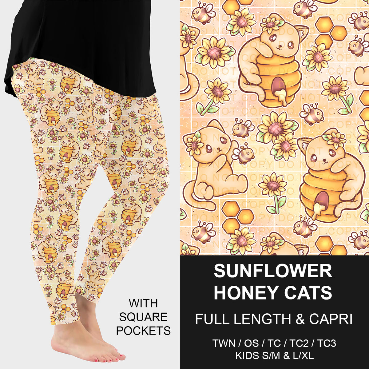 Preorder Custom Styles - Sunflower Honey Cats - Closes 23 Dec - ETA mid Mar 2026