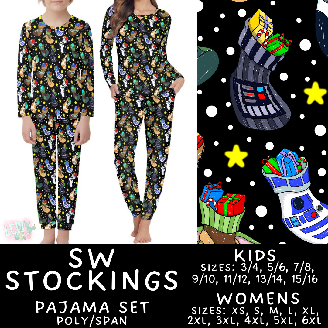Preorder Custom Christmas Family PJ Sets - SW Stockings - Closes 12 Sep - ETA late Nov 2025