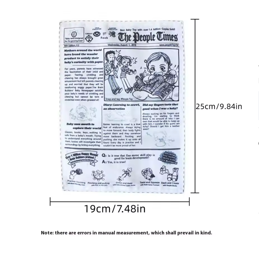 Newspaper Style Pet Sound Toy