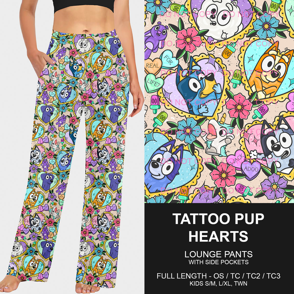 PREORDER Custom Styles - Tattoo Pup Hearts - Closes 3 Dec - ETA mid Feb 2025