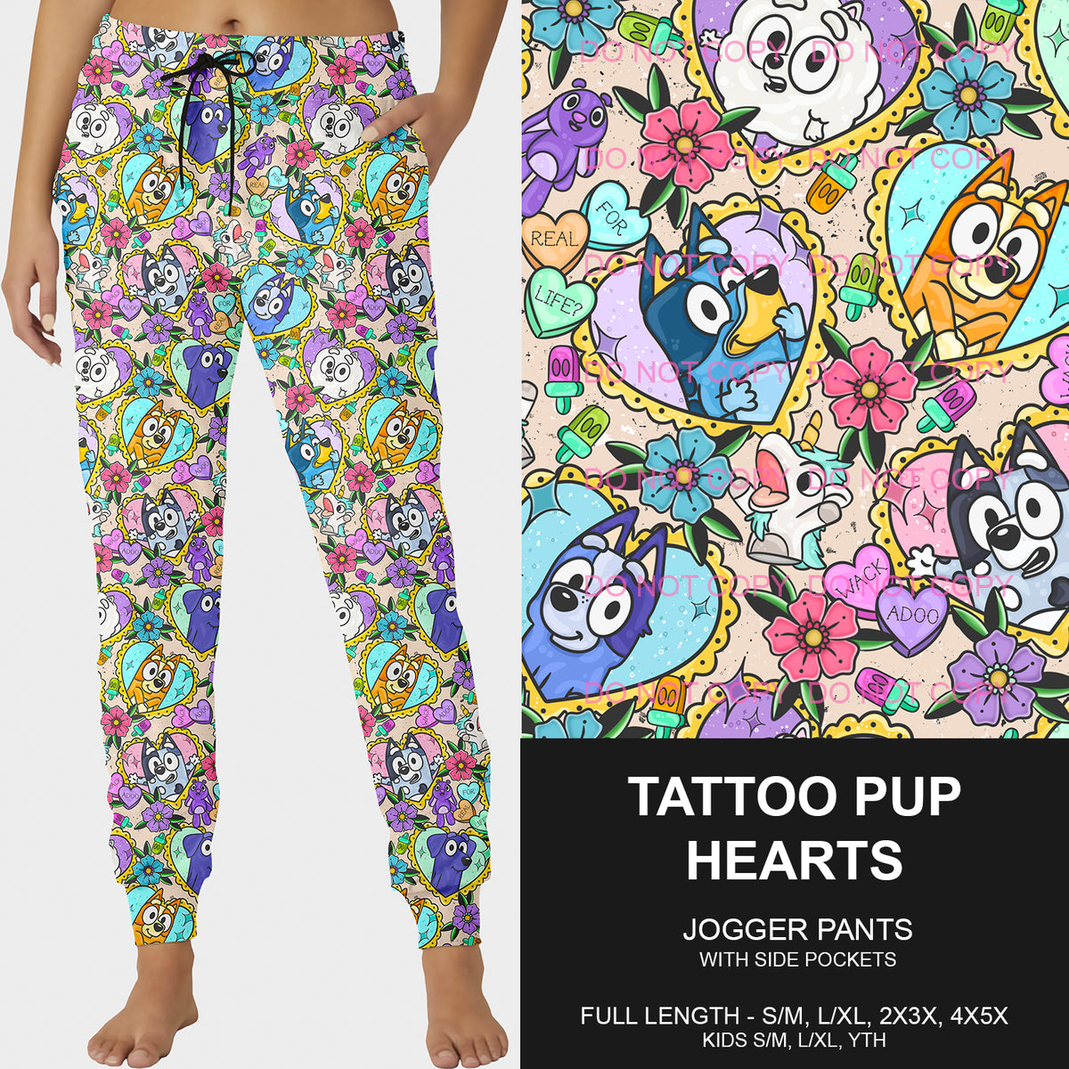 PREORDER Custom Styles - Tattoo Pup Hearts - Closes 3 Dec - ETA mid Feb 2025