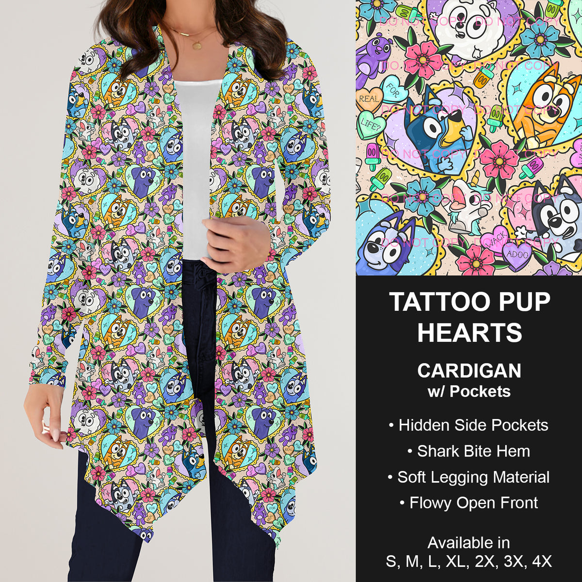 PREORDER Custom Styles - Tattoo Pup Hearts - Closes 3 Dec - ETA mid Feb 2025