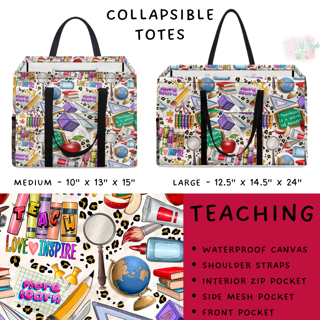 Preorder Custom Design Collapsible Totes - Closes 20 Nov - ETA early Feb 2025