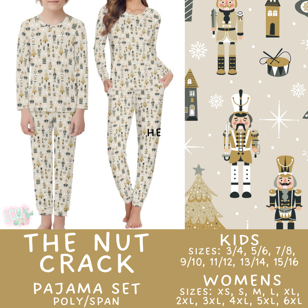 Preorder Custom Christmas Family PJ Sets - The Nut Crack - Closes 12 Sep - ETA late Nov 2025