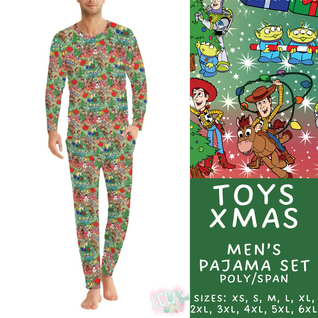 Preorder Custom Christmas Family PJ Sets - Toys Xmas - Closes 12 Sep - ETA late Nov 2025