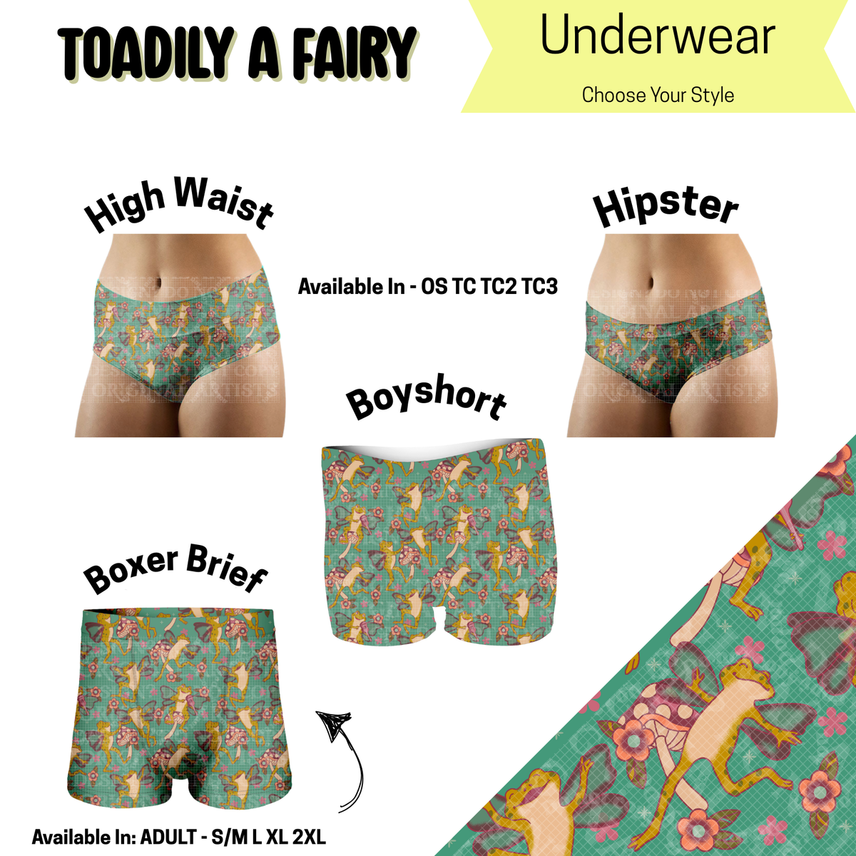 Preorder Custom HIPSTER Panties - Size TC2 - Closes 14 May - ETA early Sep 2025