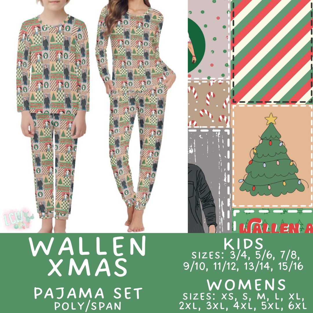 Preorder Custom Christmas Family PJ Sets - Wallen Xmas - Closes 12 Sep - ETA late Nov 2025