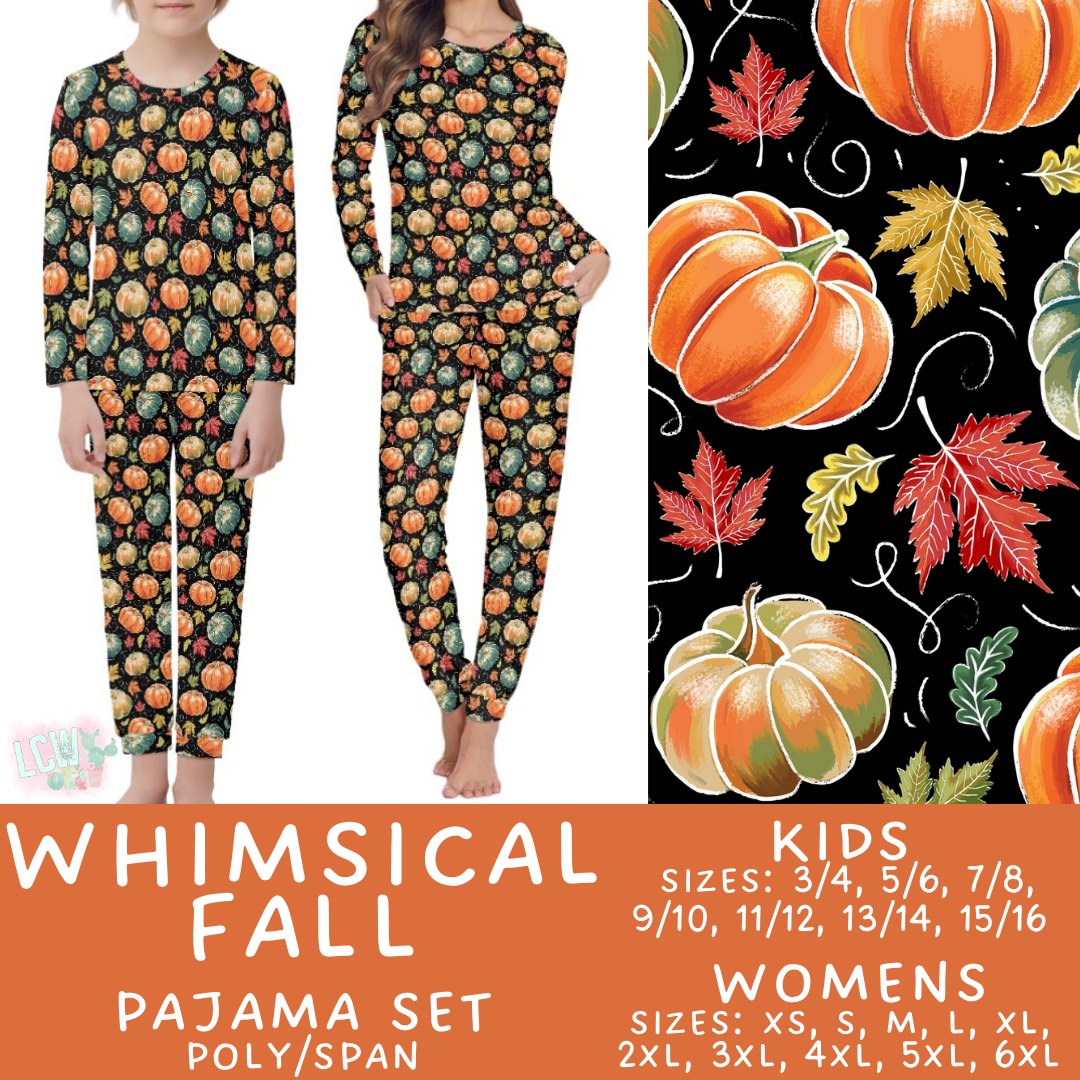 Preorder Custom Family PJ Sets - Whimsical Fall - Closes 3 Sep - ETA late Nov 2025