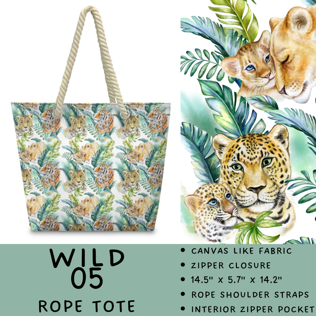 Preorder Custom Wild Side Rope Totes / Card Holders - Closes 29 Dec - ETA late Mar 2026