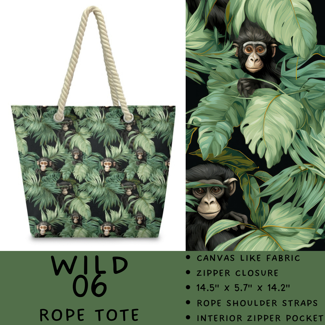 Preorder Custom Wild Side Rope Totes / Card Holders - Closes 29 Dec - ETA late Mar 2026