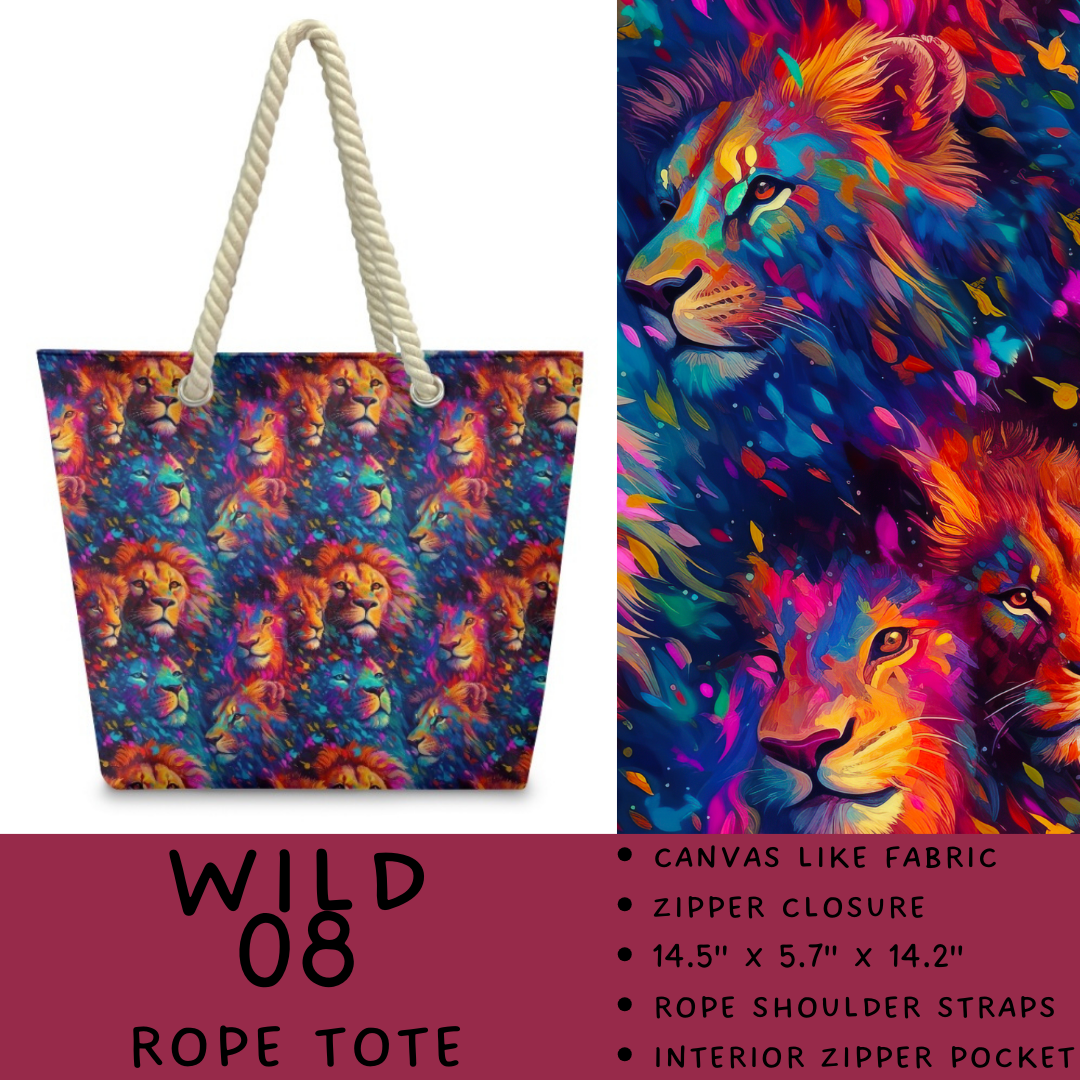 Preorder Custom Wild Side Rope Totes / Card Holders - Closes 29 Dec - ETA late Mar 2026