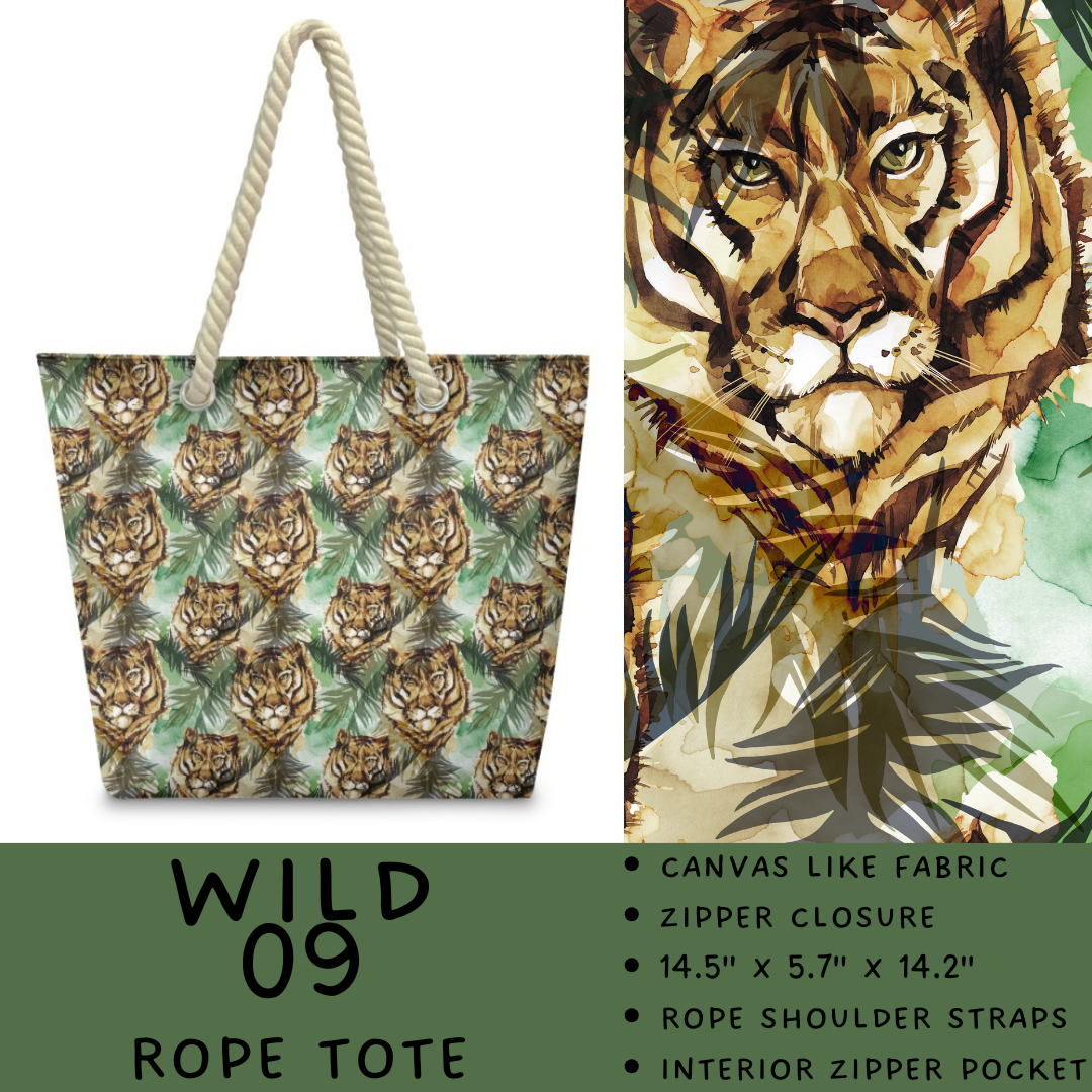 Preorder Custom Wild Side Rope Totes / Card Holders - Closes 29 Dec - ETA late Mar 2026