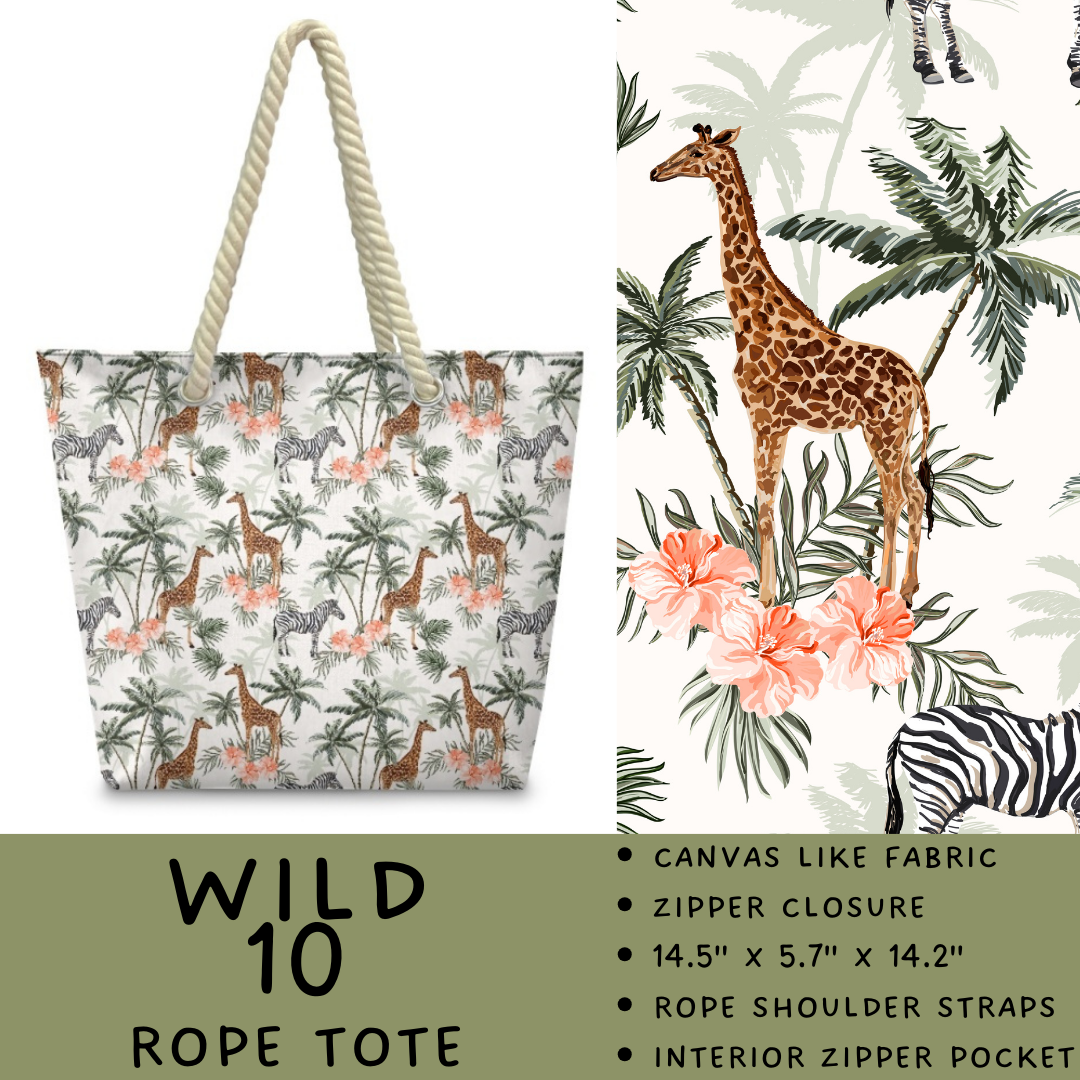 Preorder Custom Wild Side Rope Totes / Card Holders - Closes 29 Dec - ETA late Mar 2026