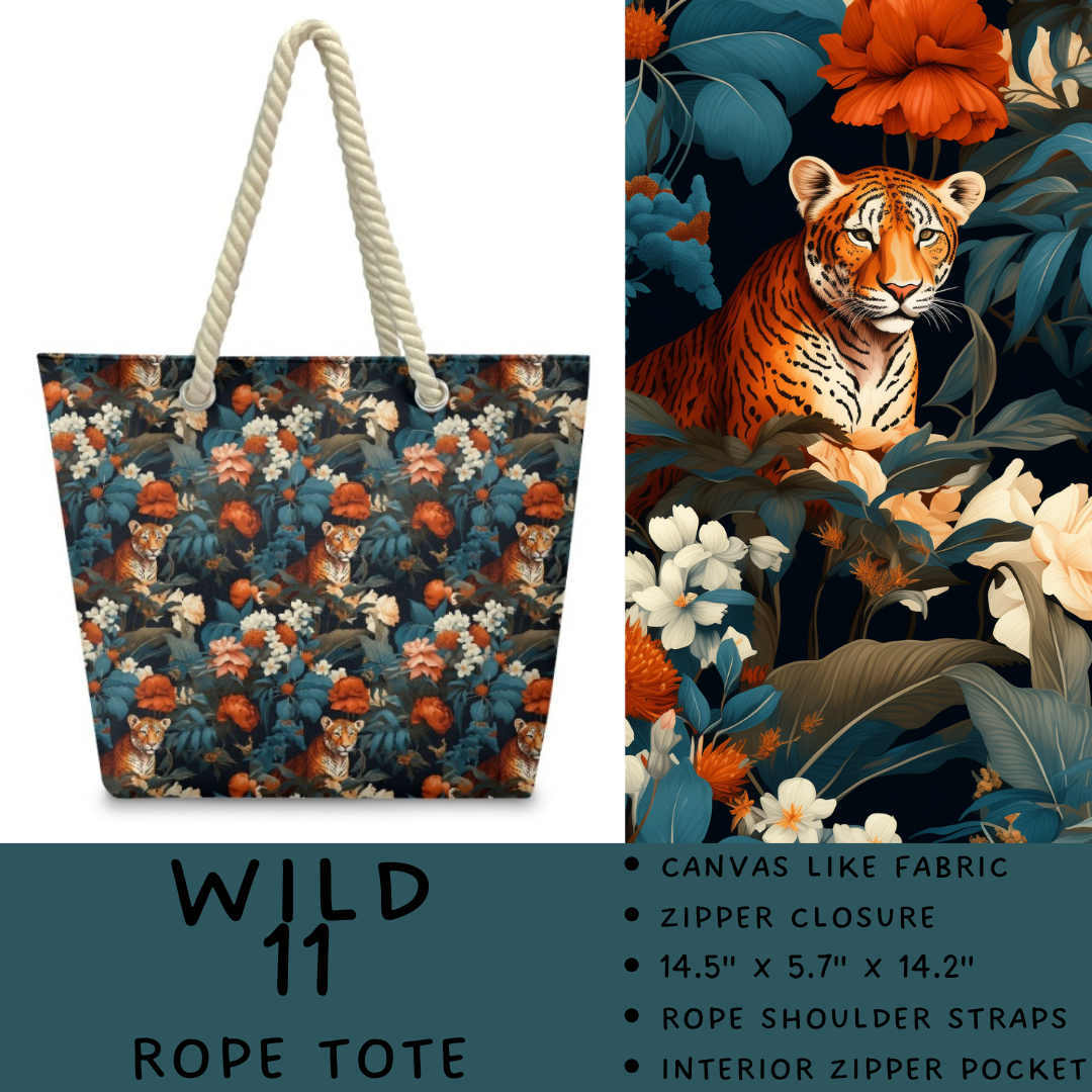 Preorder Custom Wild Side Rope Totes / Card Holders - Closes 29 Dec - ETA late Mar 2026