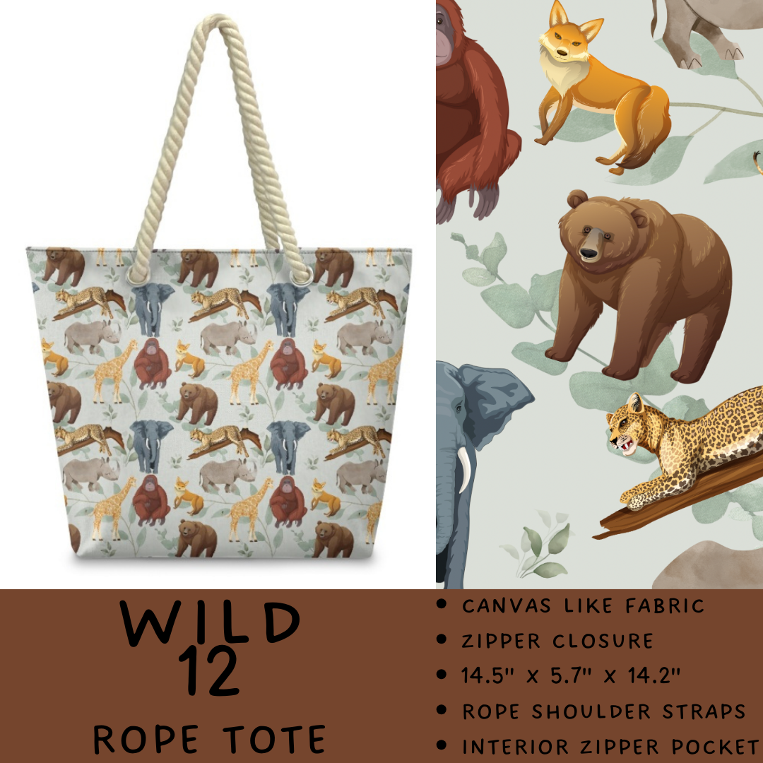 Preorder Custom Wild Side Rope Totes / Card Holders - Closes 29 Dec - ETA late Mar 2026
