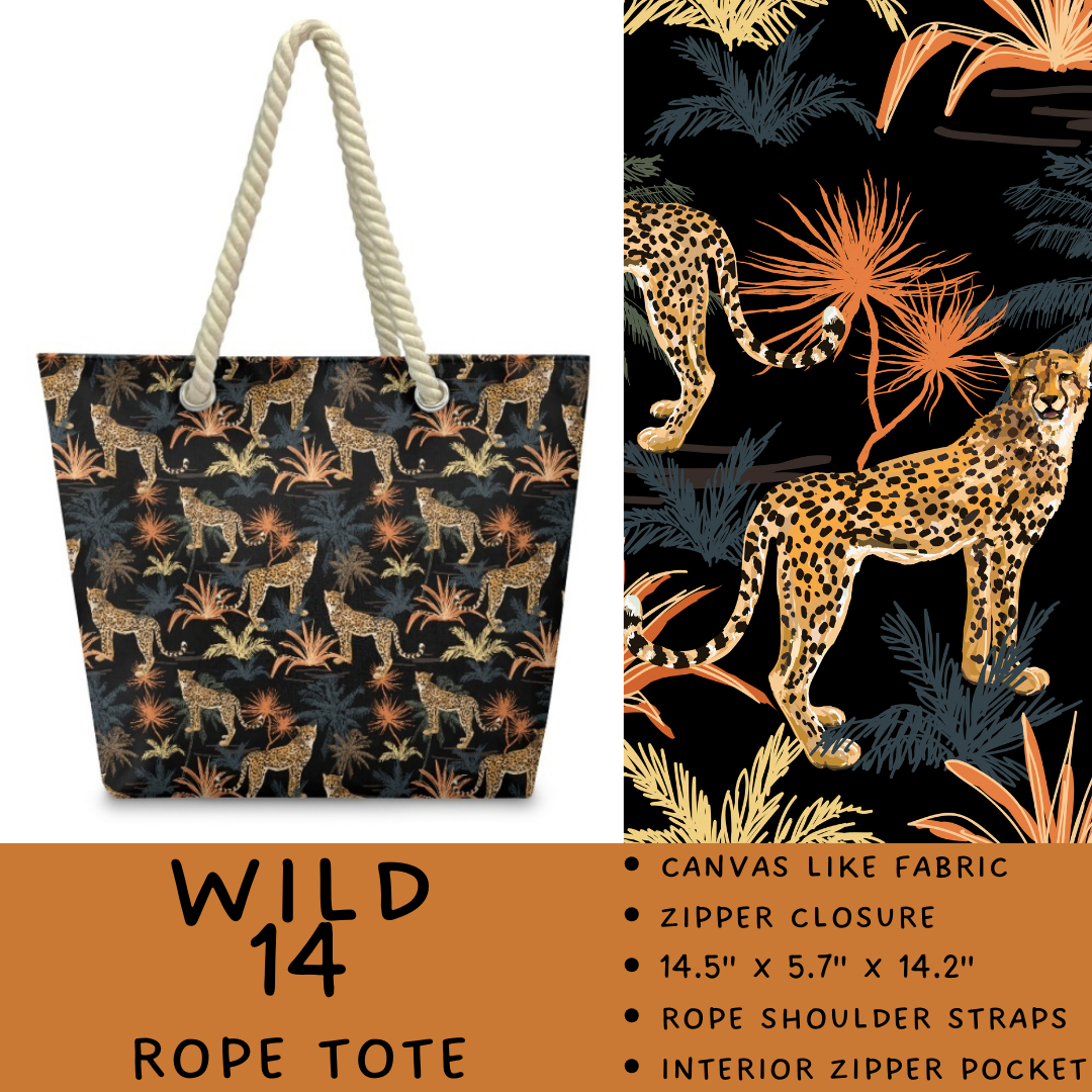 Preorder Custom Wild Side Rope Totes / Card Holders - Closes 29 Dec - ETA late Mar 2026