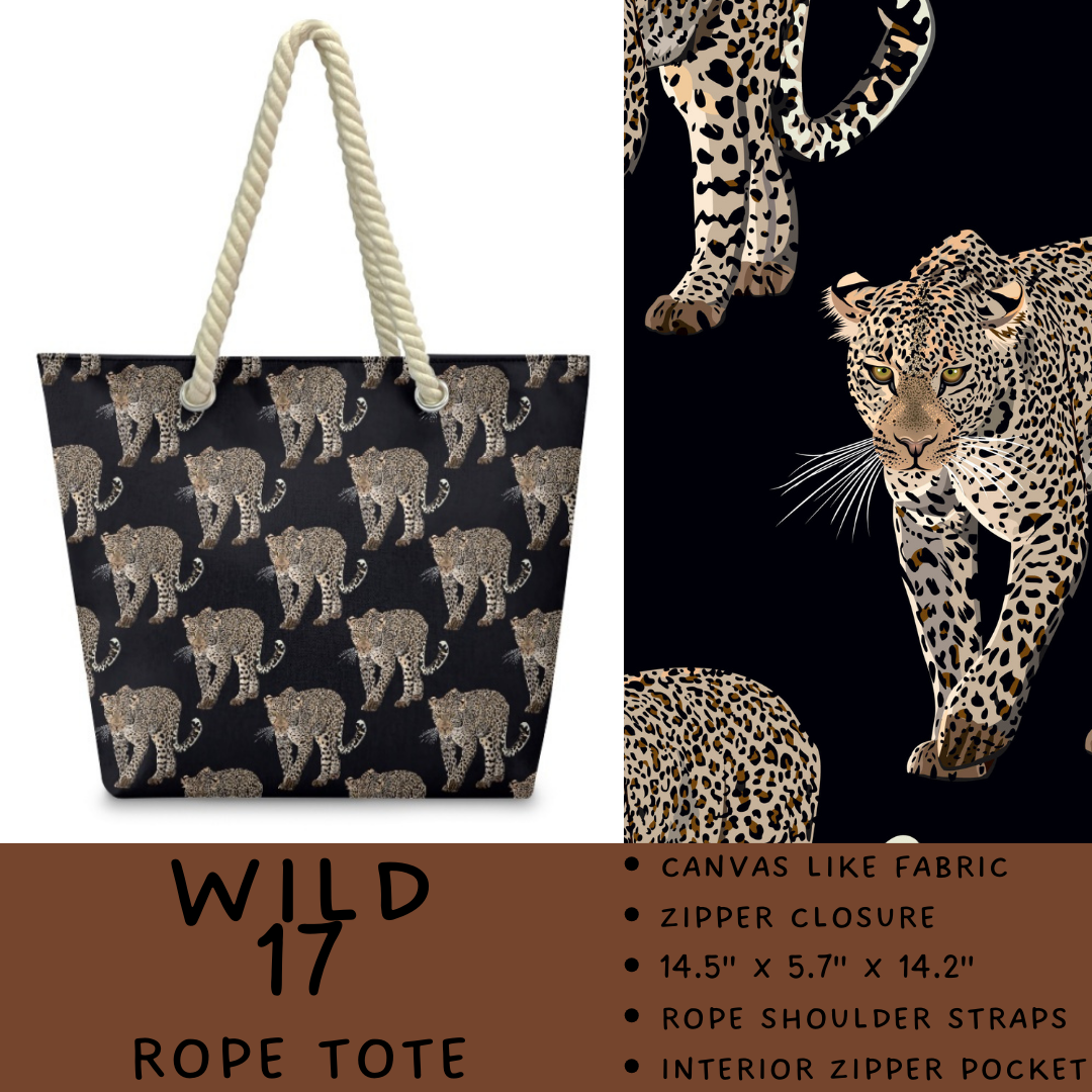 Preorder Custom Wild Side Rope Totes / Card Holders - Closes 29 Dec - ETA late Mar 2026