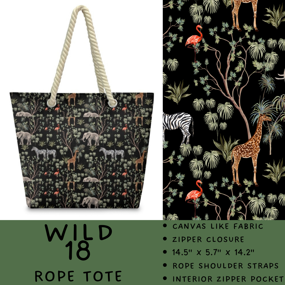 Preorder Custom Wild Side Rope Totes / Card Holders - Closes 29 Dec - ETA late Mar 2026